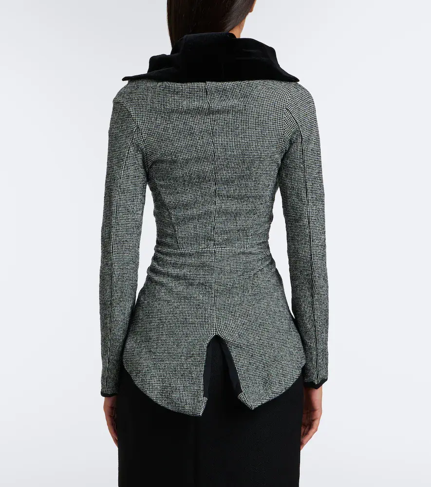 Junya Watanabe Houndstooth wool-blend jacket | Thumbnail 4 Junya Watanabe Houndstooth wool-blend jacket | Thumbnail 4