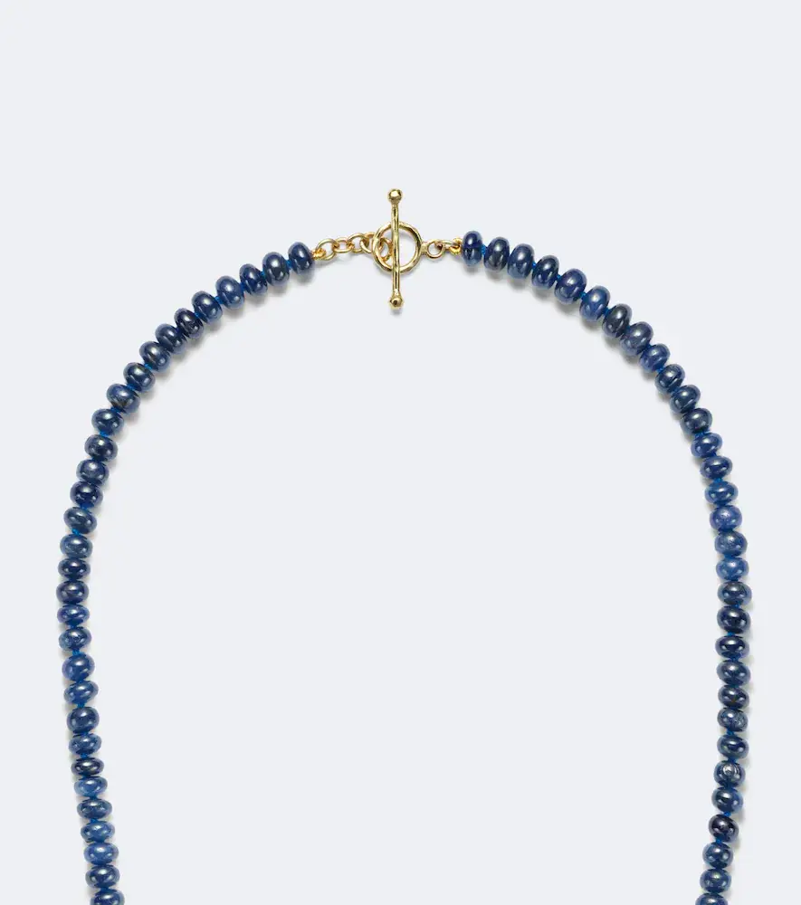 Octavia Elizabeth Jumbo Hidden Gem 18kt gold necklace with sapphires and turquoise | Thumbnail 2 Octavia Elizabeth Jumbo Hidden Gem 18kt gold necklace with sapphires and turquoise | Thumbnail 2
