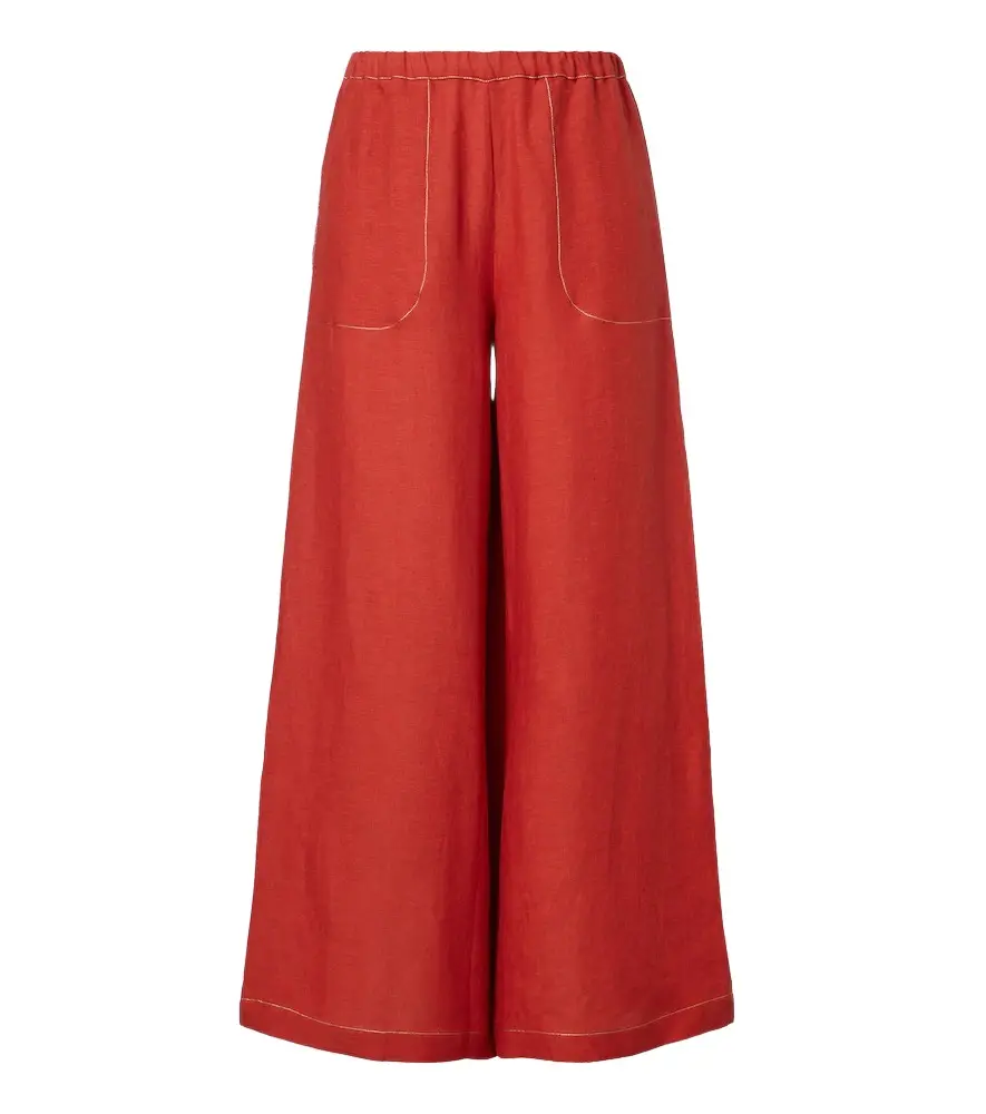 Eres Éblouissant linen wide-leg pants