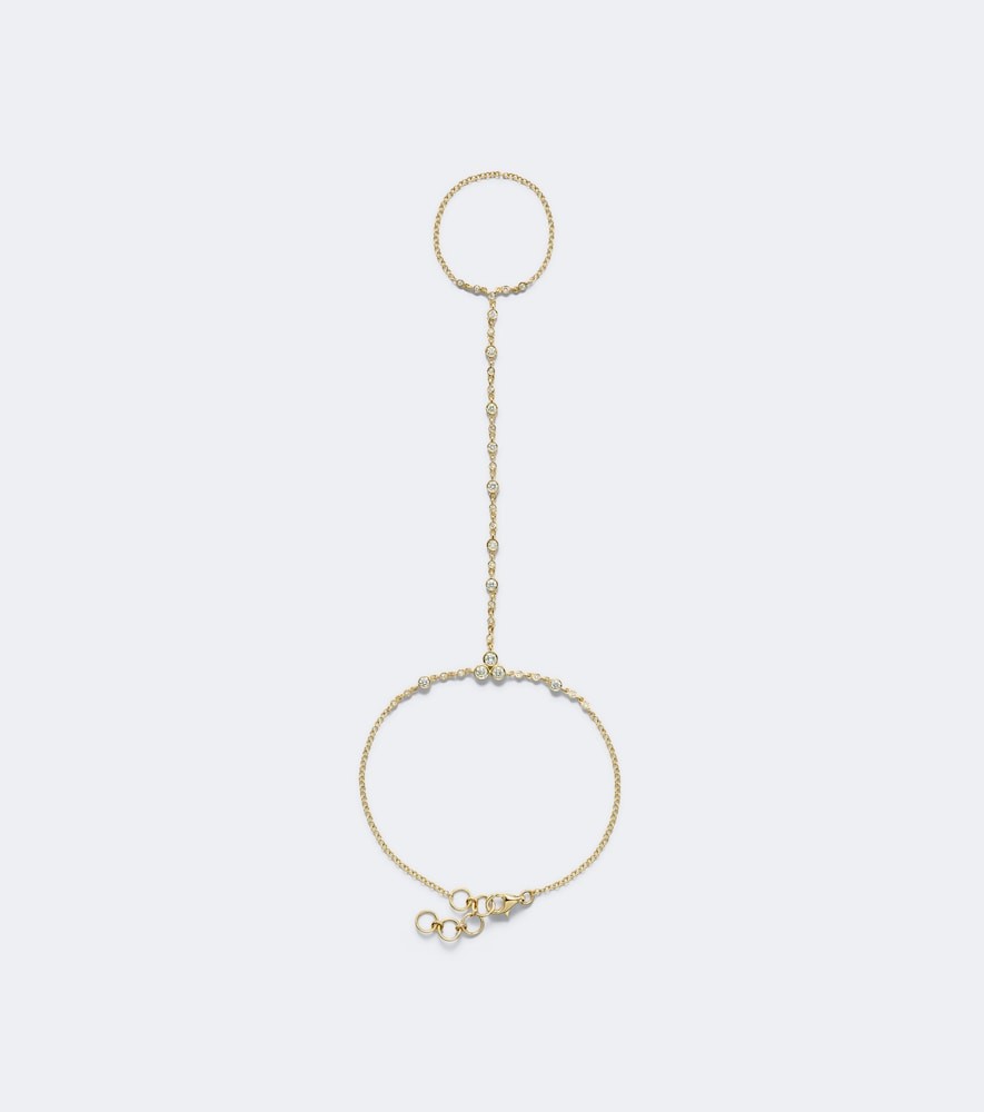 Infinity 18kt gold bracelet with diamonds Infinity 18kt gold bracelet with diamonds