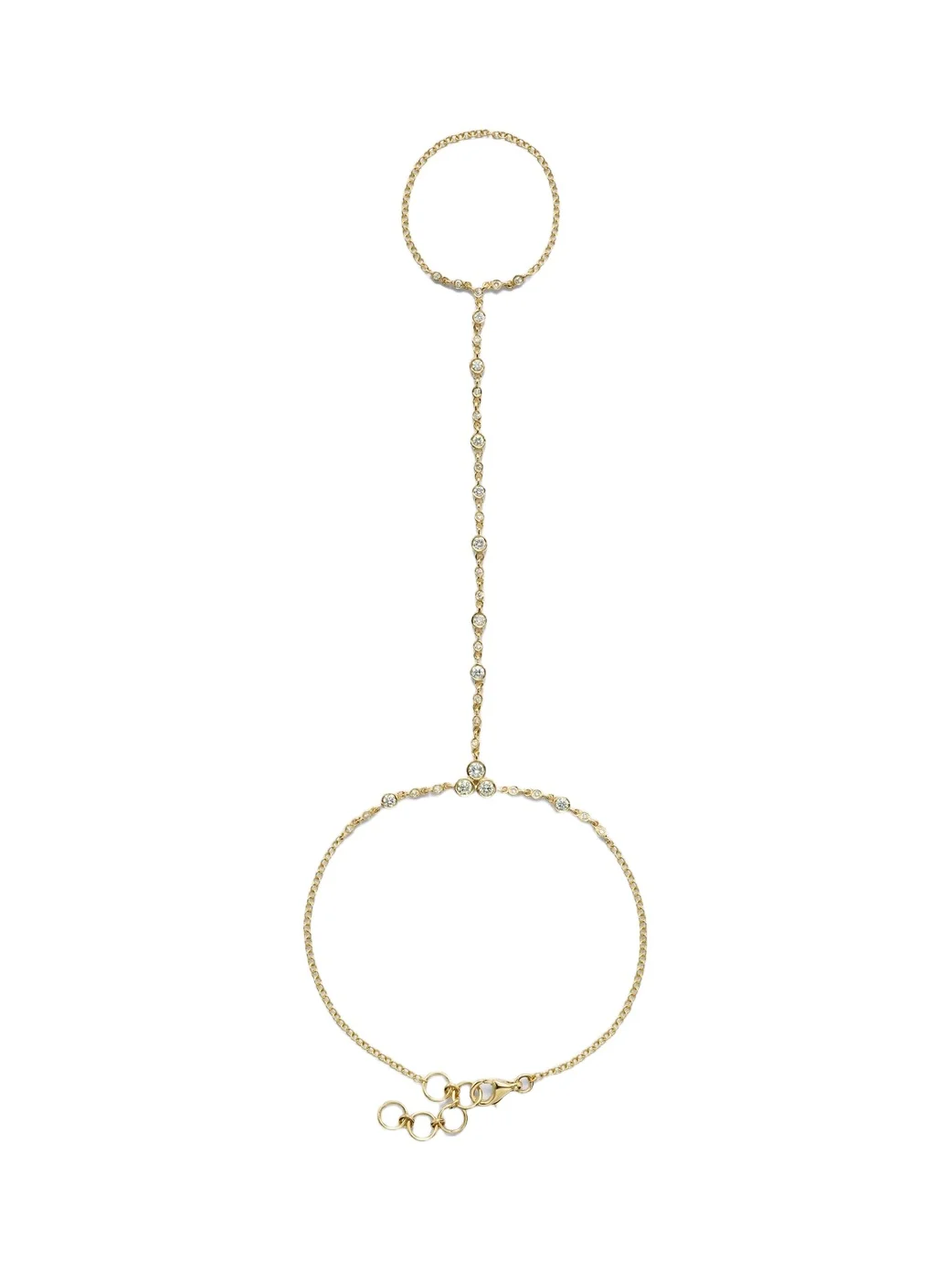 Infinity 18kt gold bracelet with diamonds Infinity 18kt gold bracelet with diamonds
