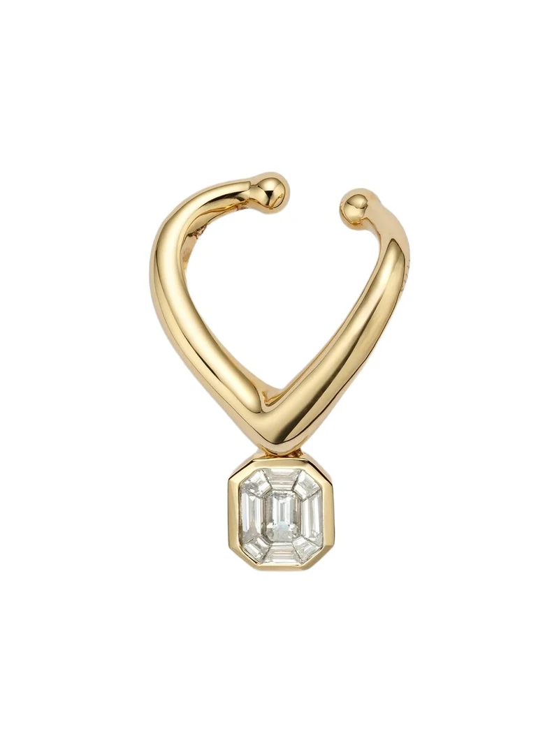 SHAY JEWELRY Zar 18kt gold ear cuff with diamond