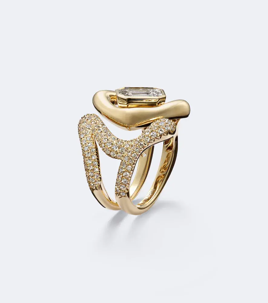 SHAY JEWELRY Zar 18kt gold ring with diamonds | Thumbnail 4 SHAY JEWELRY Zar 18kt gold ring with diamonds | Thumbnail 4