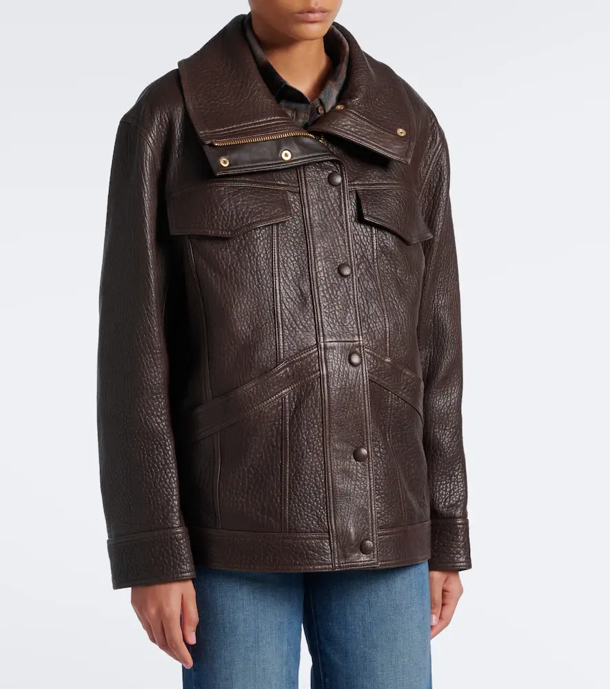 Veronica Beard Silversmith leather jacket | Thumbnail 5 Veronica Beard Silversmith leather jacket | Thumbnail 5