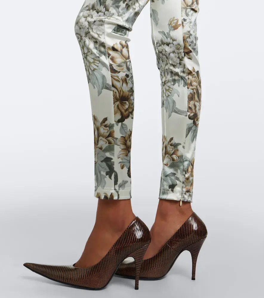 Acne Studios Floral jersey skinny pants | Thumbnail 5