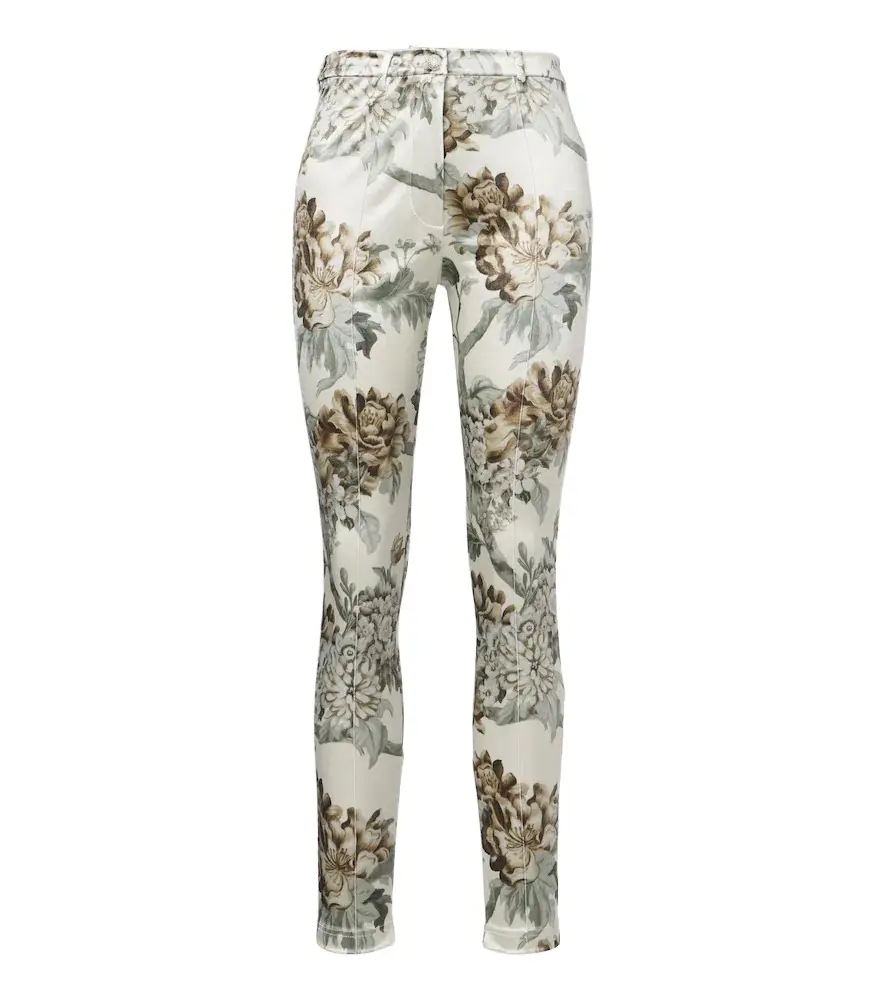 Floral jersey skinny pants Floral jersey skinny pants