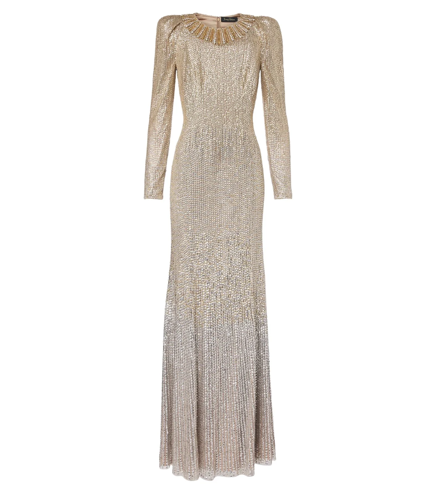 Jenny Packham Sisi crystal-embellished gown