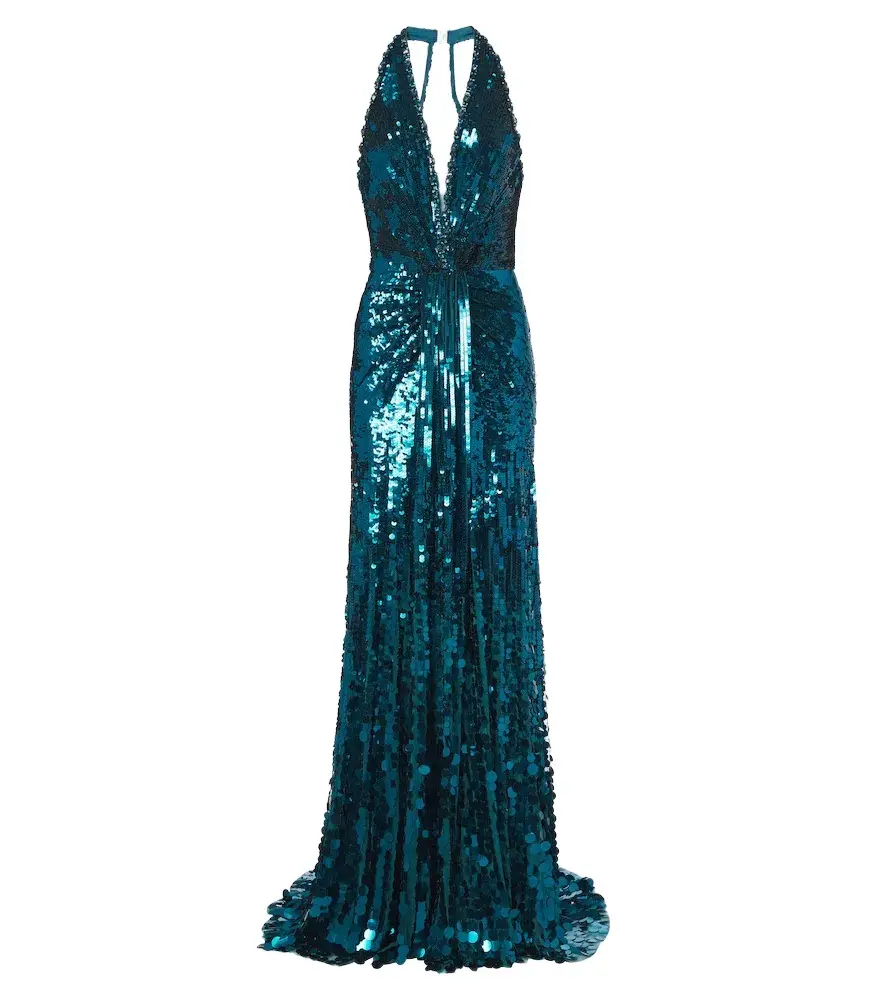Lisette sequined halterneck gown Lisette sequined halterneck gown