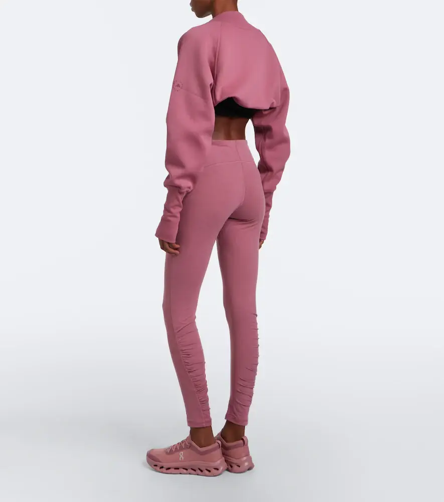 adidas by Stella McCartney Cotton-blend fleece shrug | Thumbnail 2 adidas by Stella McCartney Cotton-blend fleece shrug | Thumbnail 2