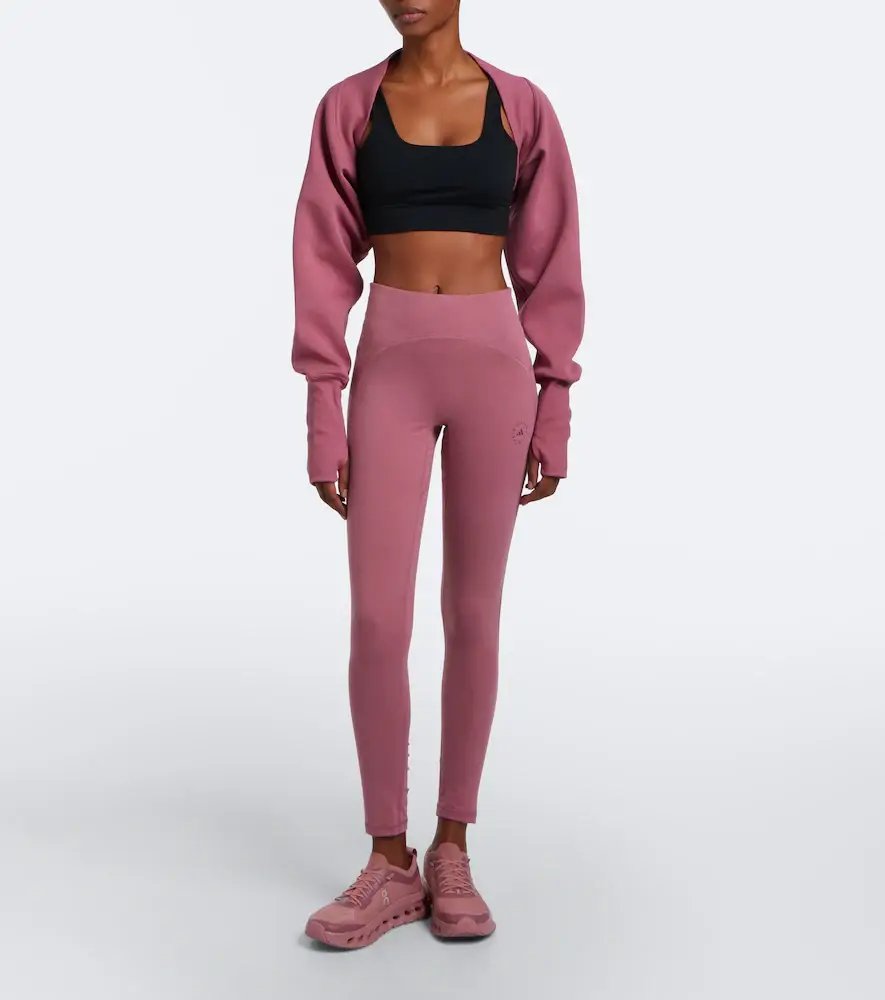 adidas by Stella McCartney Cotton-blend fleece shrug | Thumbnail 5 adidas by Stella McCartney Cotton-blend fleece shrug | Thumbnail 5