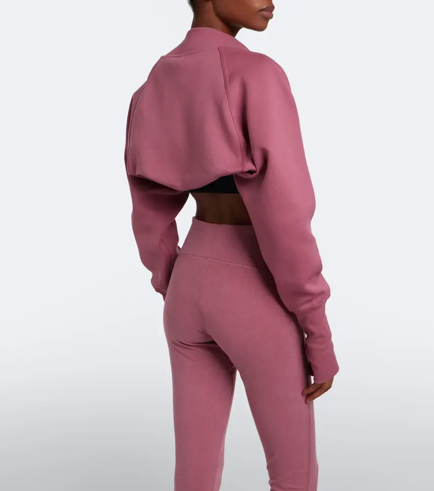 adidas by Stella McCartney Cotton-blend fleece shrug | Thumbnail 6 adidas by Stella McCartney Cotton-blend fleece shrug | Thumbnail 6