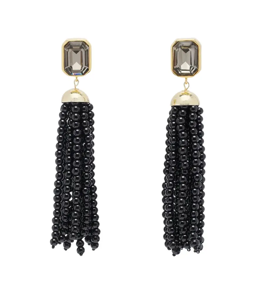Ellison 18kt gold-plated drop earrings