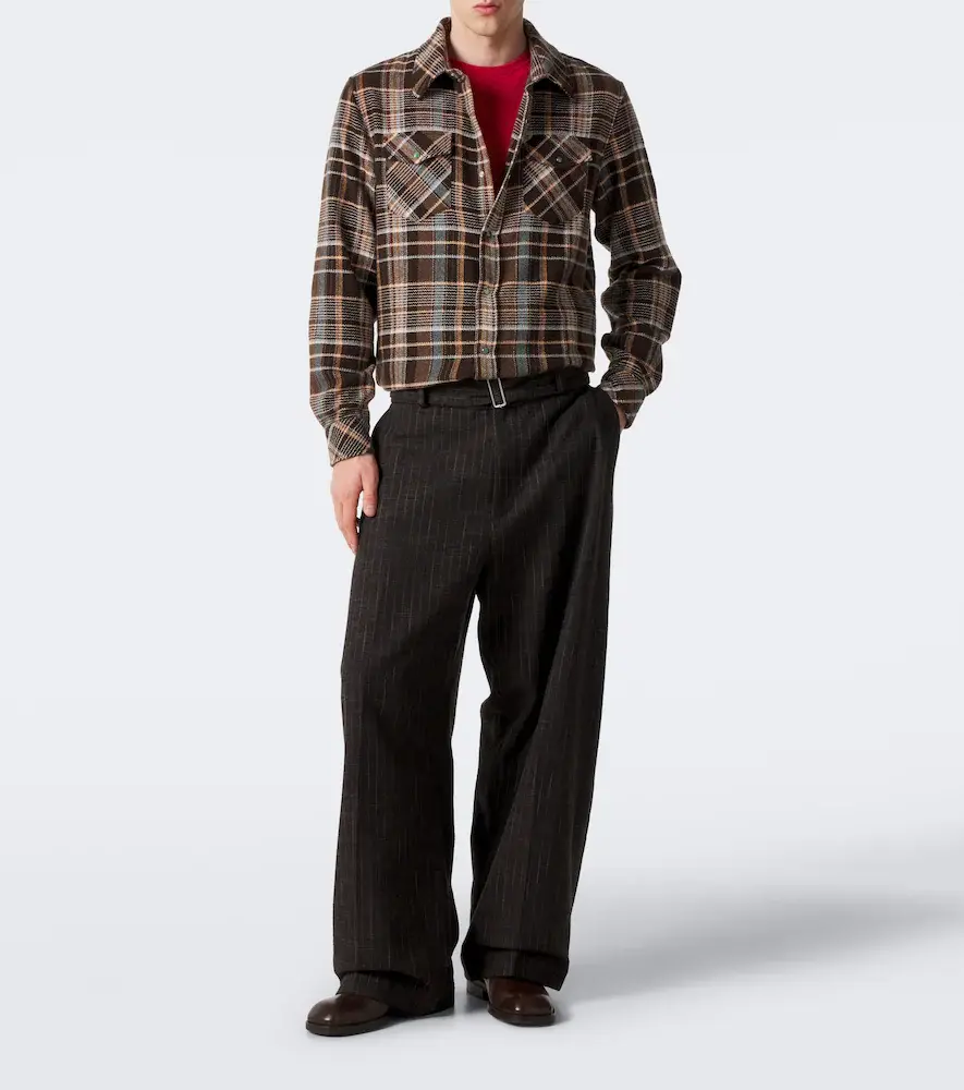God’s True Cashmere Wilderness plaid cashmere shirt with emeralds | Thumbnail 3 God’s True Cashmere Wilderness plaid cashmere shirt with emeralds | Thumbnail 3
