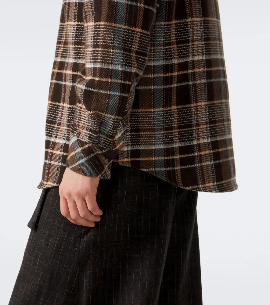 God’s True Cashmere Wilderness plaid cashmere shirt with emeralds | Thumbnail 4 God’s True Cashmere Wilderness plaid cashmere shirt with emeralds | Thumbnail 4