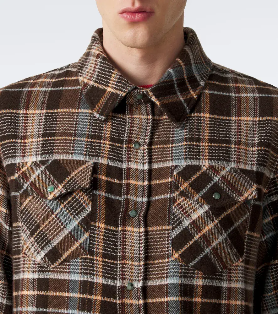 God’s True Cashmere Wilderness plaid cashmere shirt with emeralds | Thumbnail 5 God’s True Cashmere Wilderness plaid cashmere shirt with emeralds | Thumbnail 5