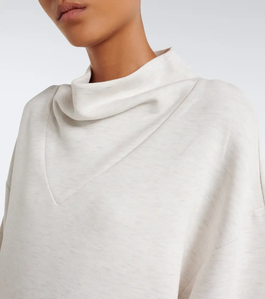 Varley Betsy draped jersey sweatshirt | Thumbnail 5 Varley Betsy draped jersey sweatshirt | Thumbnail 5