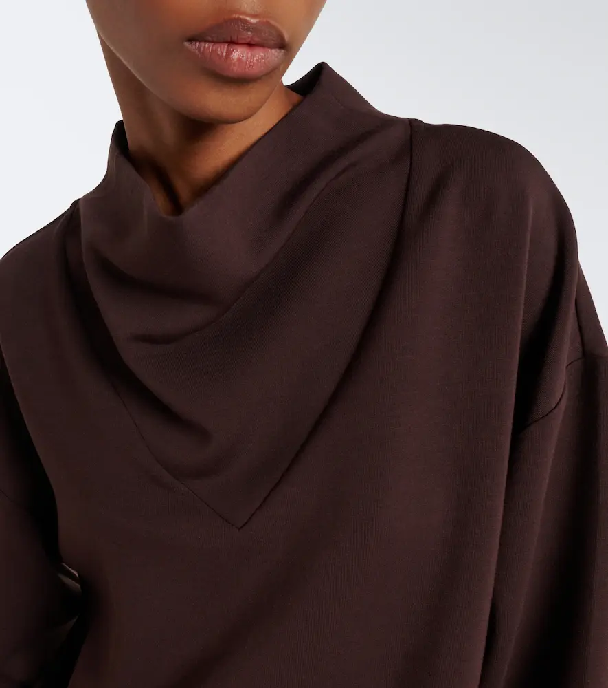 Varley Betsy draped jersey sweatshirt | Thumbnail 2