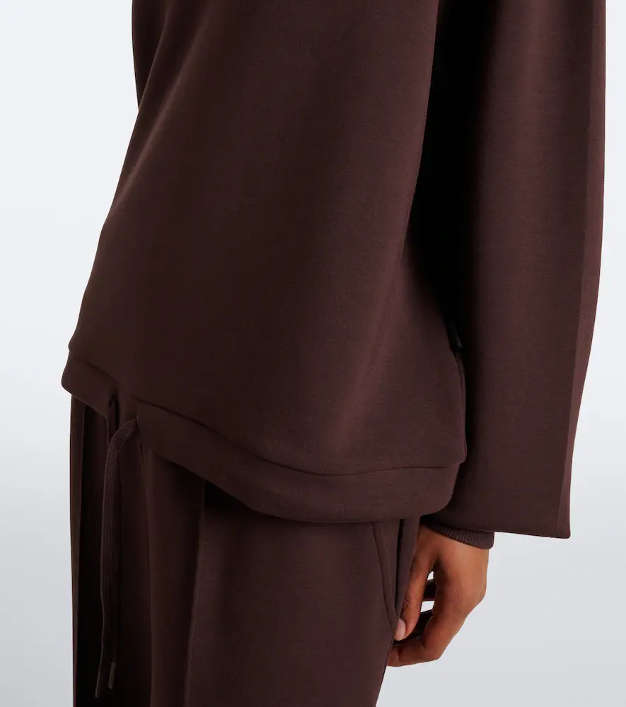 Varley Betsy draped jersey sweatshirt | Thumbnail 3