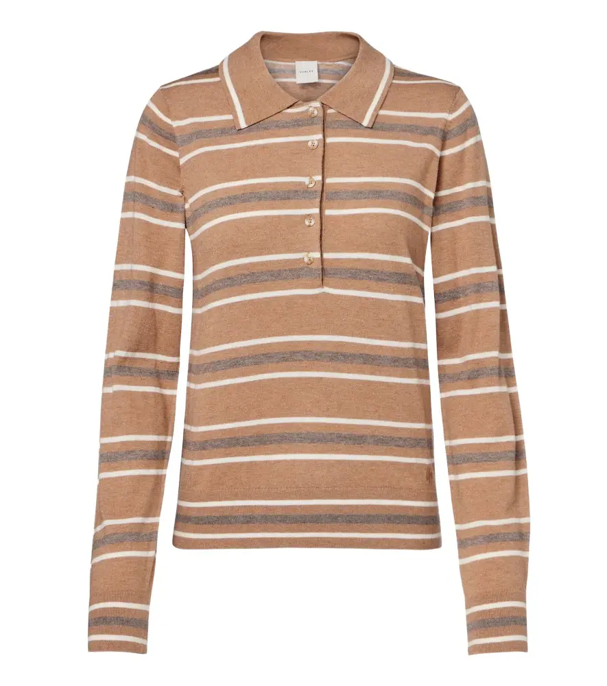 Mayra striped polo sweater Mayra striped polo sweater