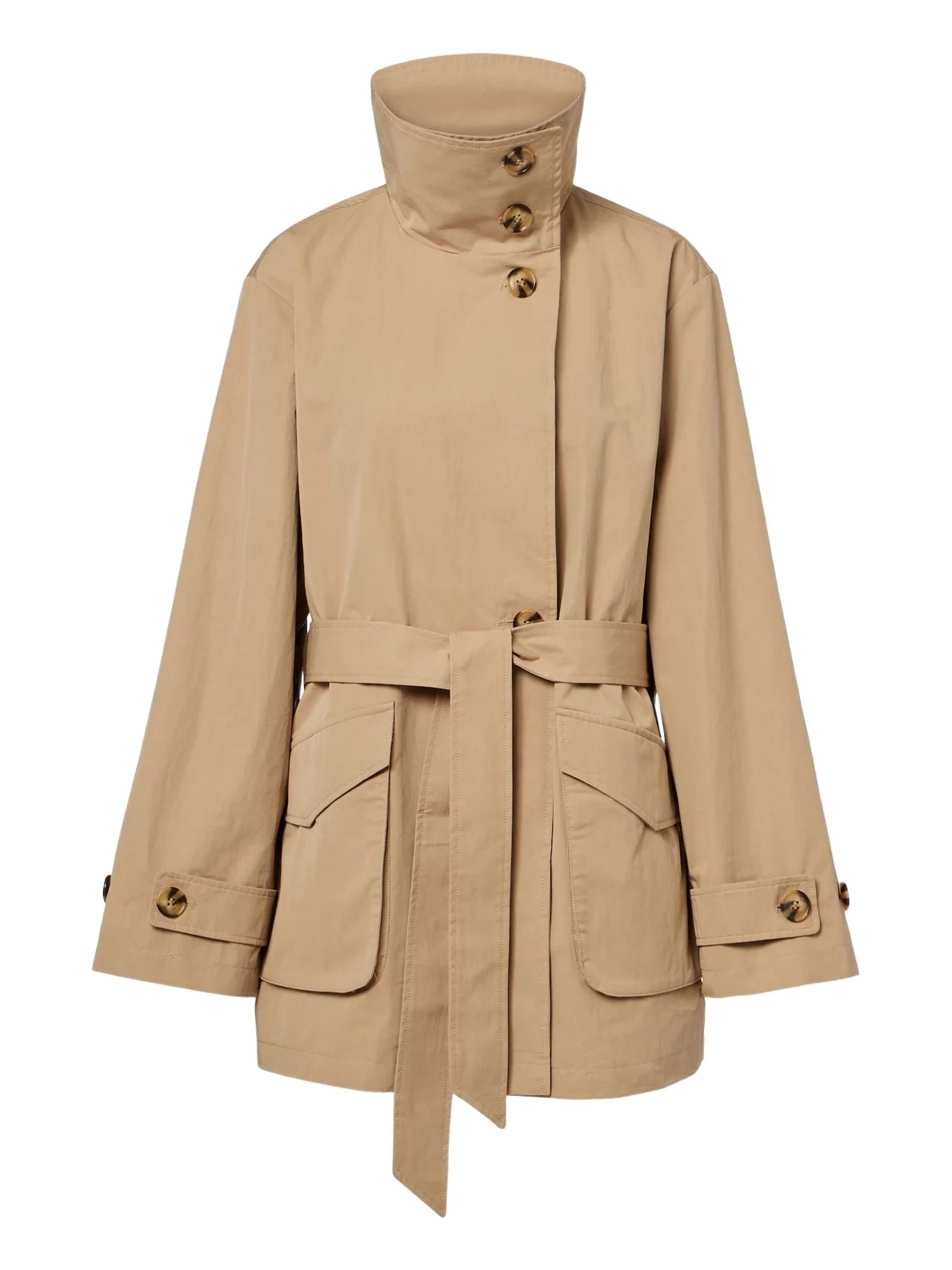 Varley Celina belted cotton-blend jacket