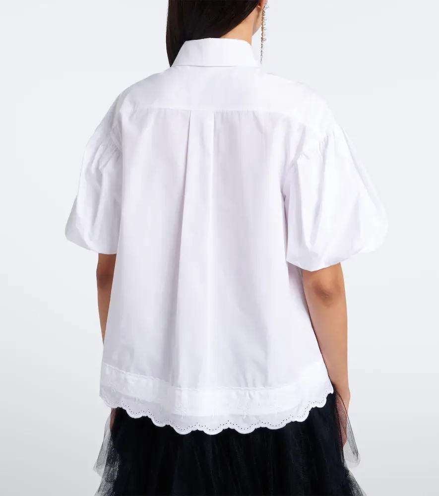 Simone Rocha Embellished cotton poplin shirt | Thumbnail 6 Simone Rocha Embellished cotton poplin shirt | Thumbnail 6