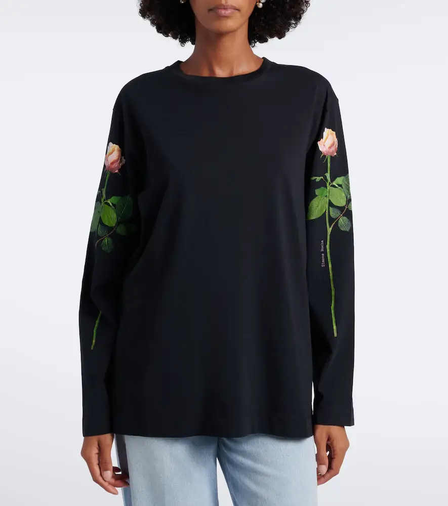 Simone Rocha Floral cotton jersey T-shirt | Thumbnail 2