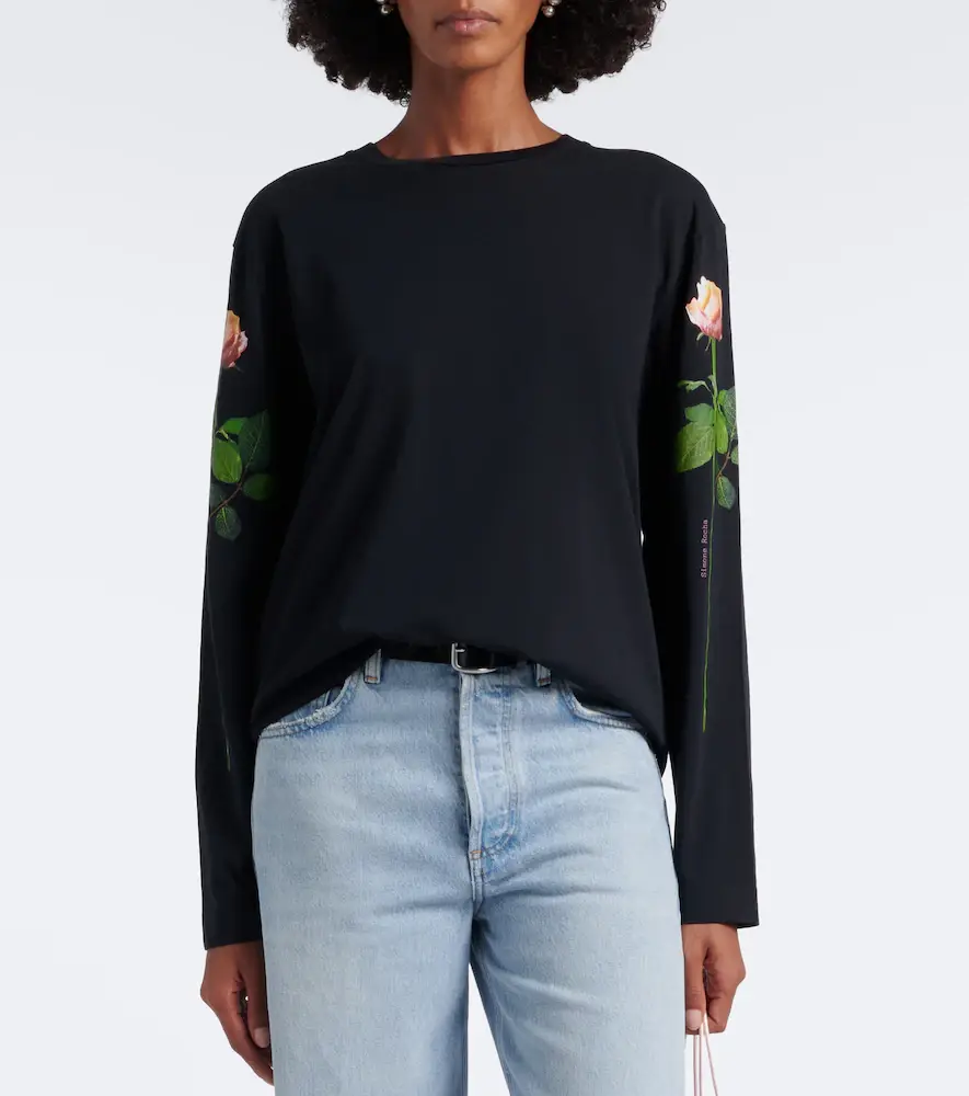 Simone Rocha Floral cotton jersey T-shirt | Thumbnail 4