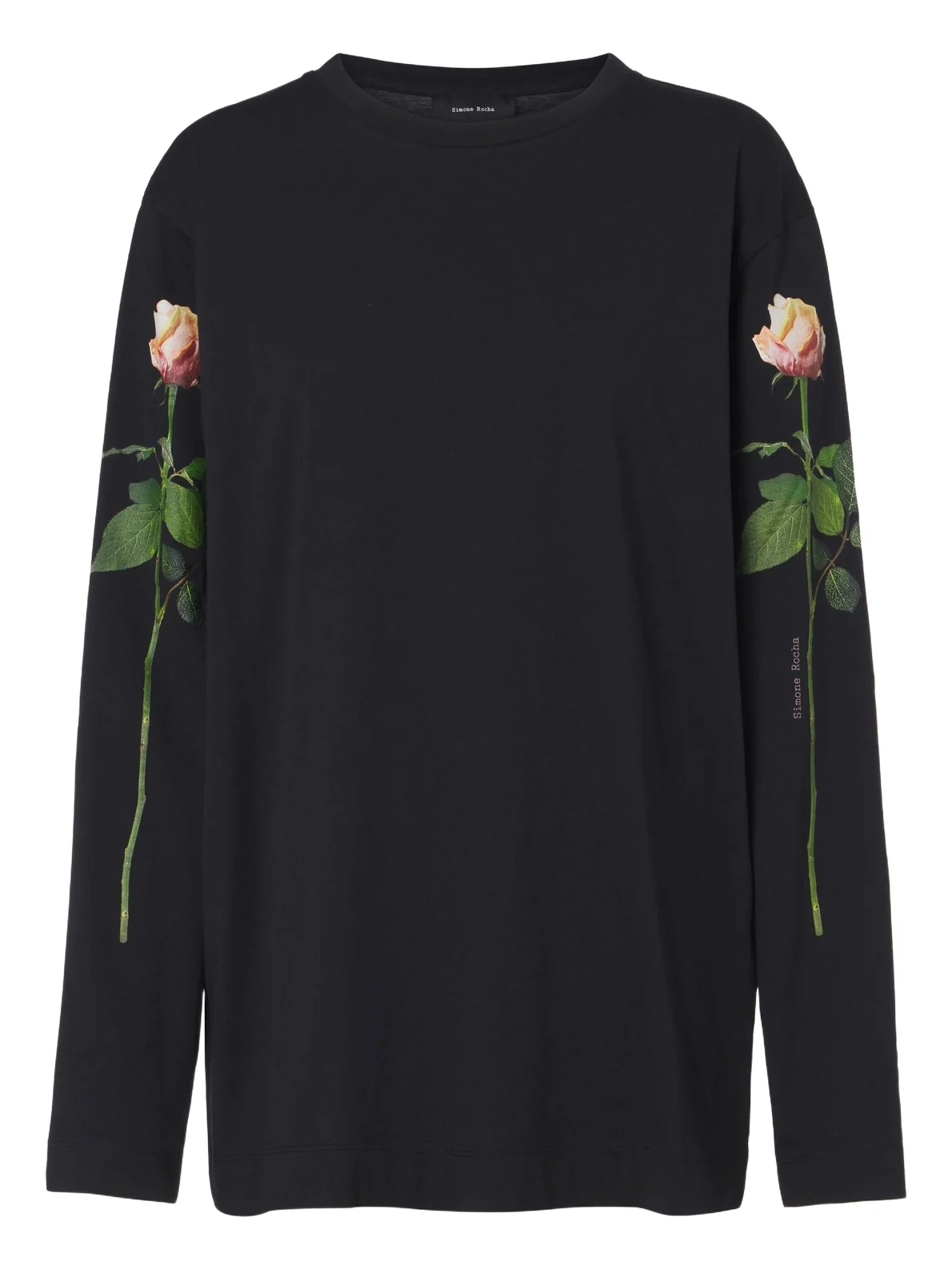 Simone Rocha Floral cotton jersey T-shirt