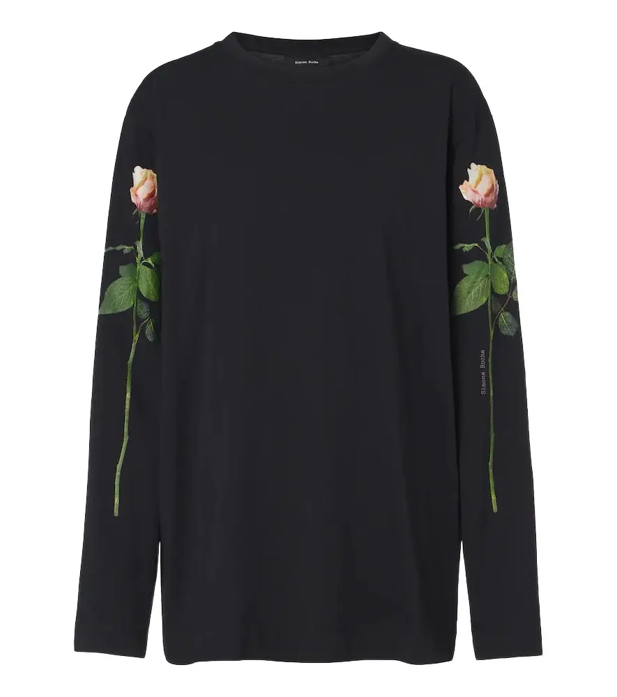 Floral cotton jersey T-shirt Floral cotton jersey T-shirt