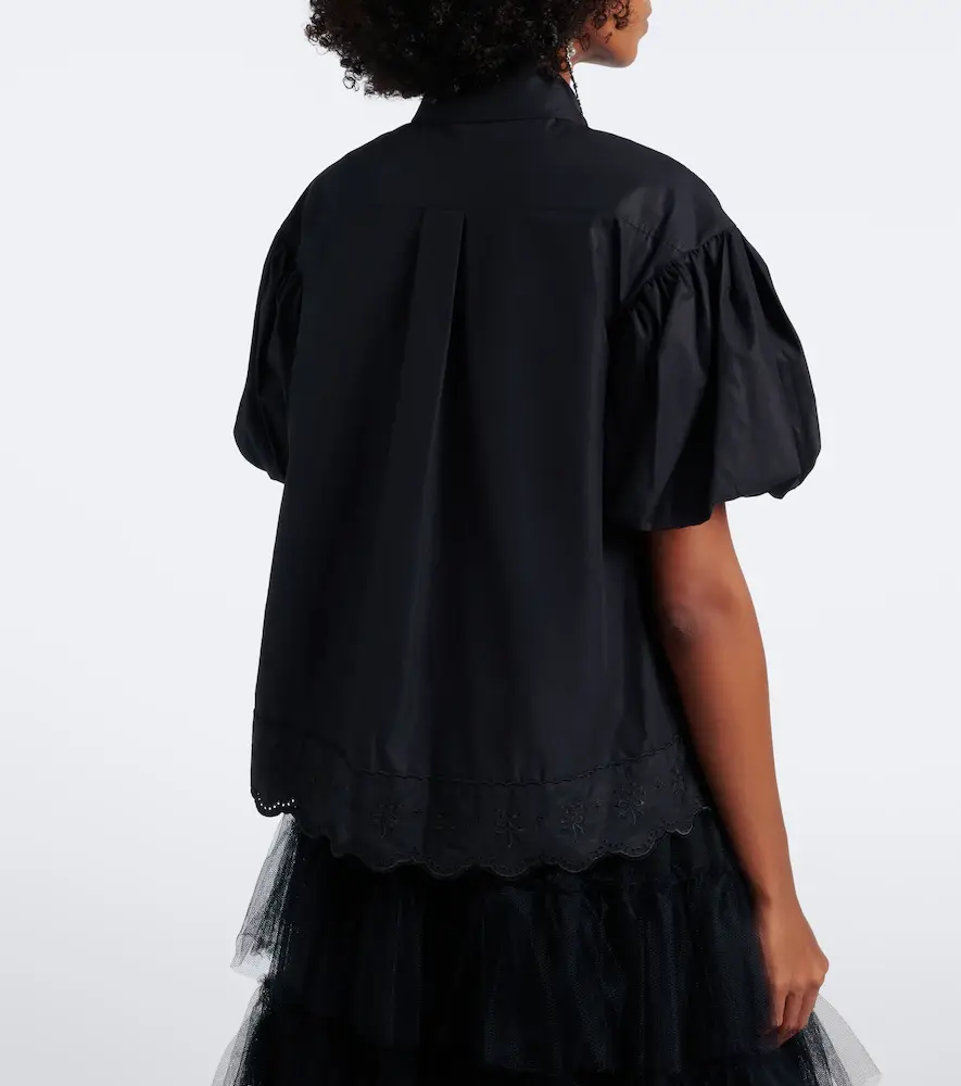 Simone Rocha Embellished cotton poplin shirt | Thumbnail 4