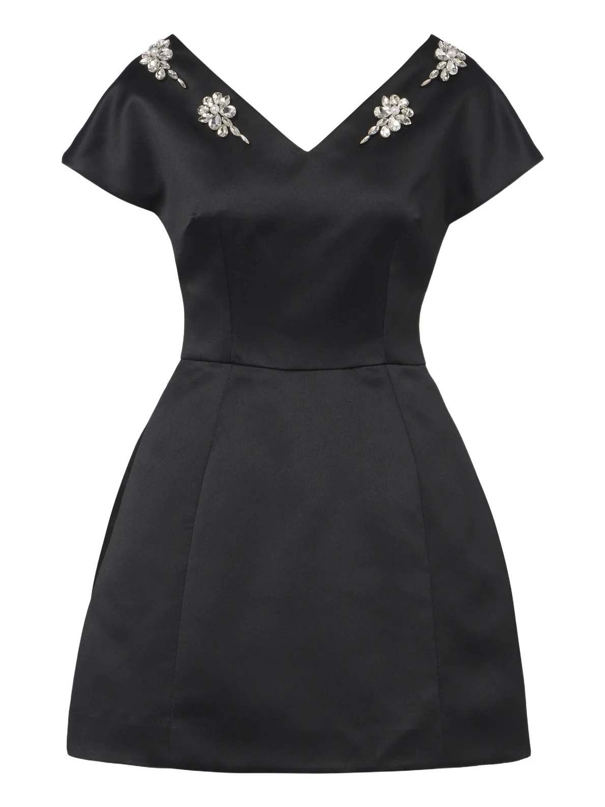 Simone Rocha Embellished satin minidress
