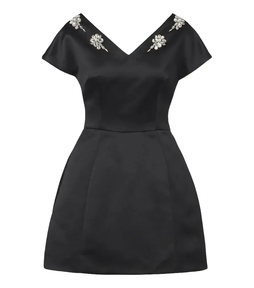 Embellished satin minidress Embellished satin minidress
