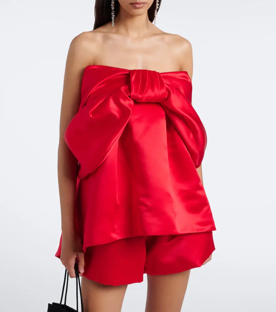 Simone Rocha Bow-detail satin top | Thumbnail 6 Simone Rocha Bow-detail satin top | Thumbnail 6