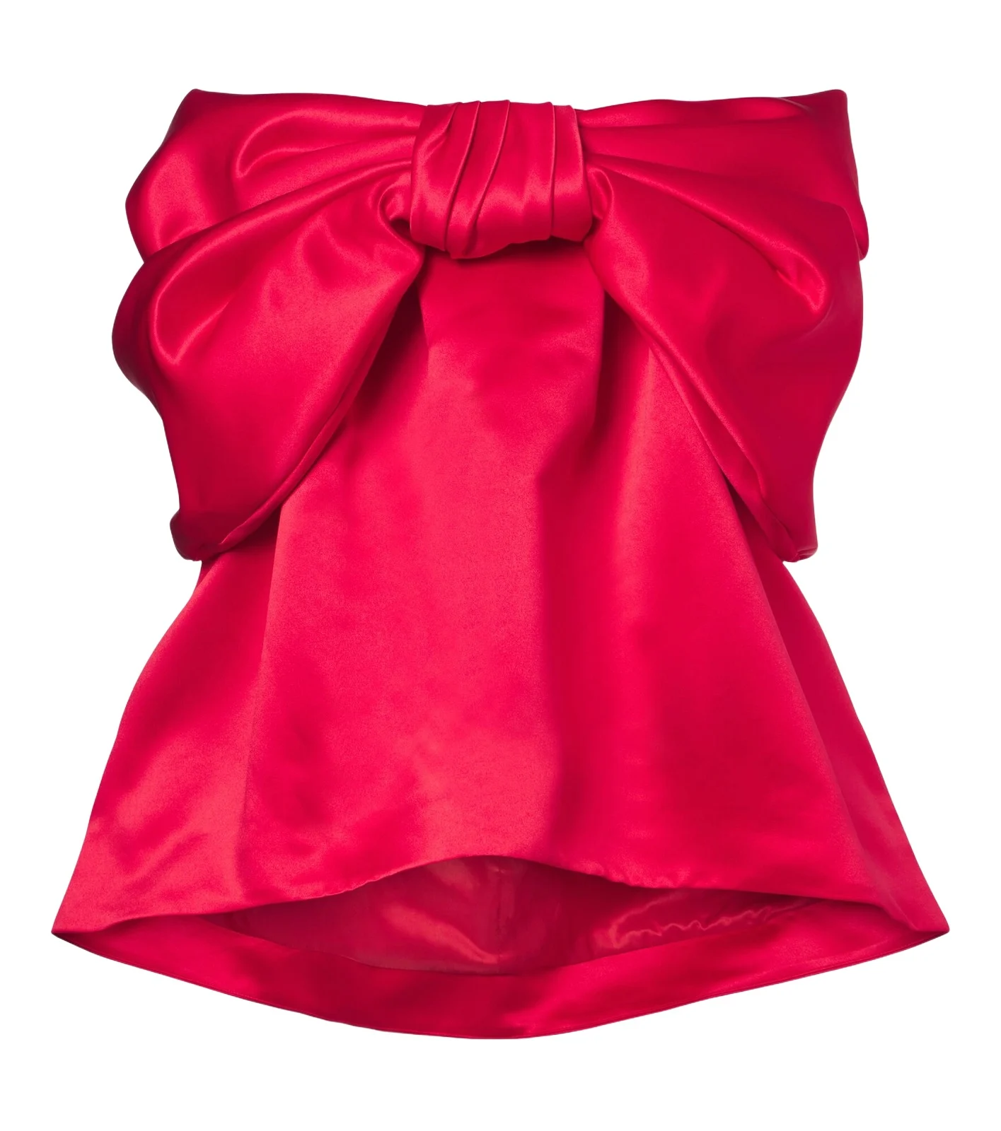 Bow-detail satin top Bow-detail satin top