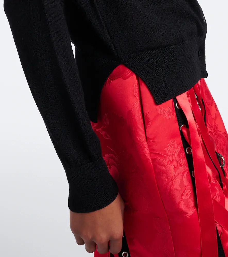 Simone Rocha Embellished wool and silk cardigan | Thumbnail 2