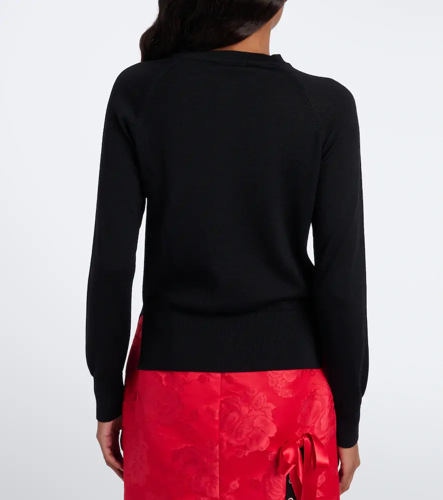 Simone Rocha Embellished wool and silk cardigan | Thumbnail 4