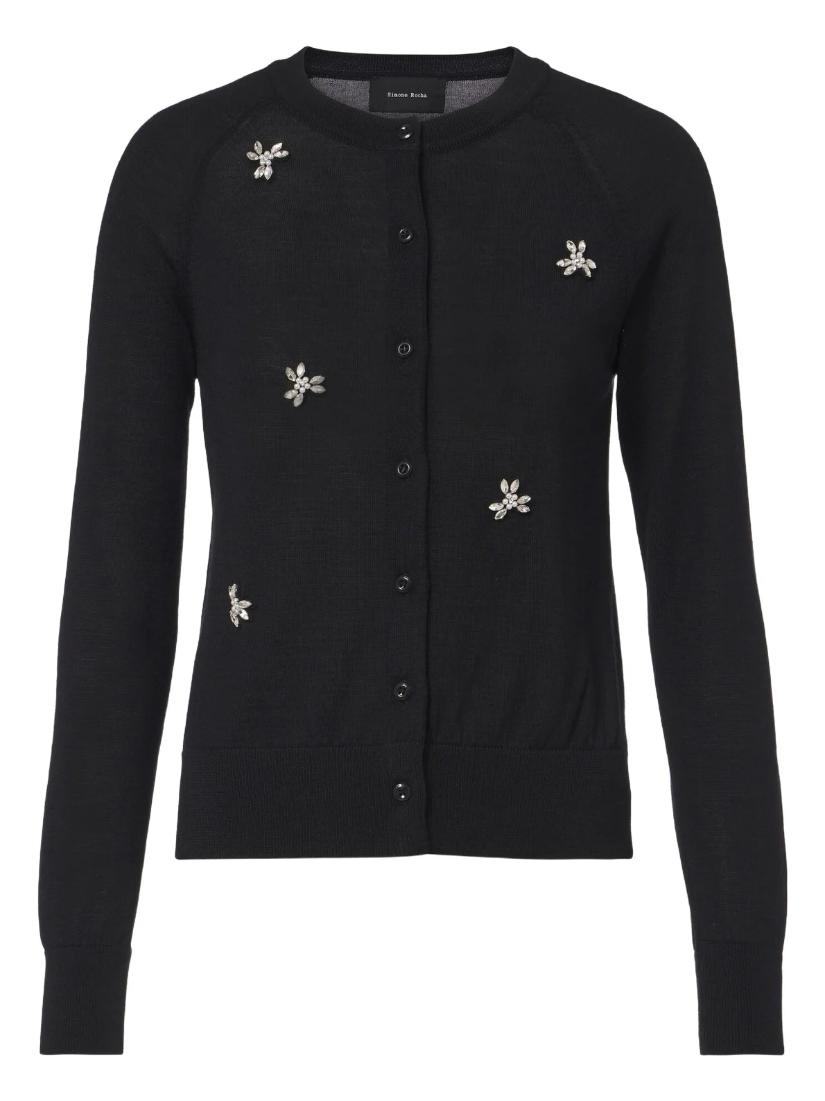 Simone Rocha Embellished wool and silk cardigan