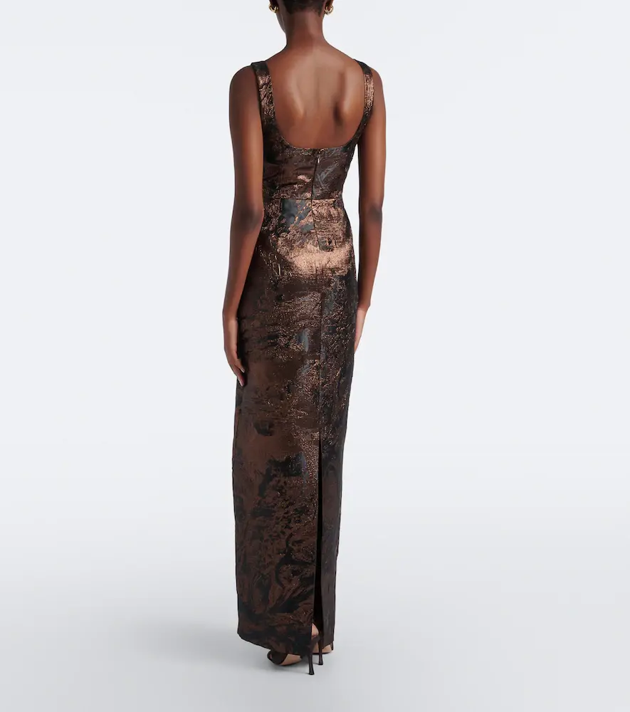 Simkhai Viella jacquard gown | Thumbnail 2