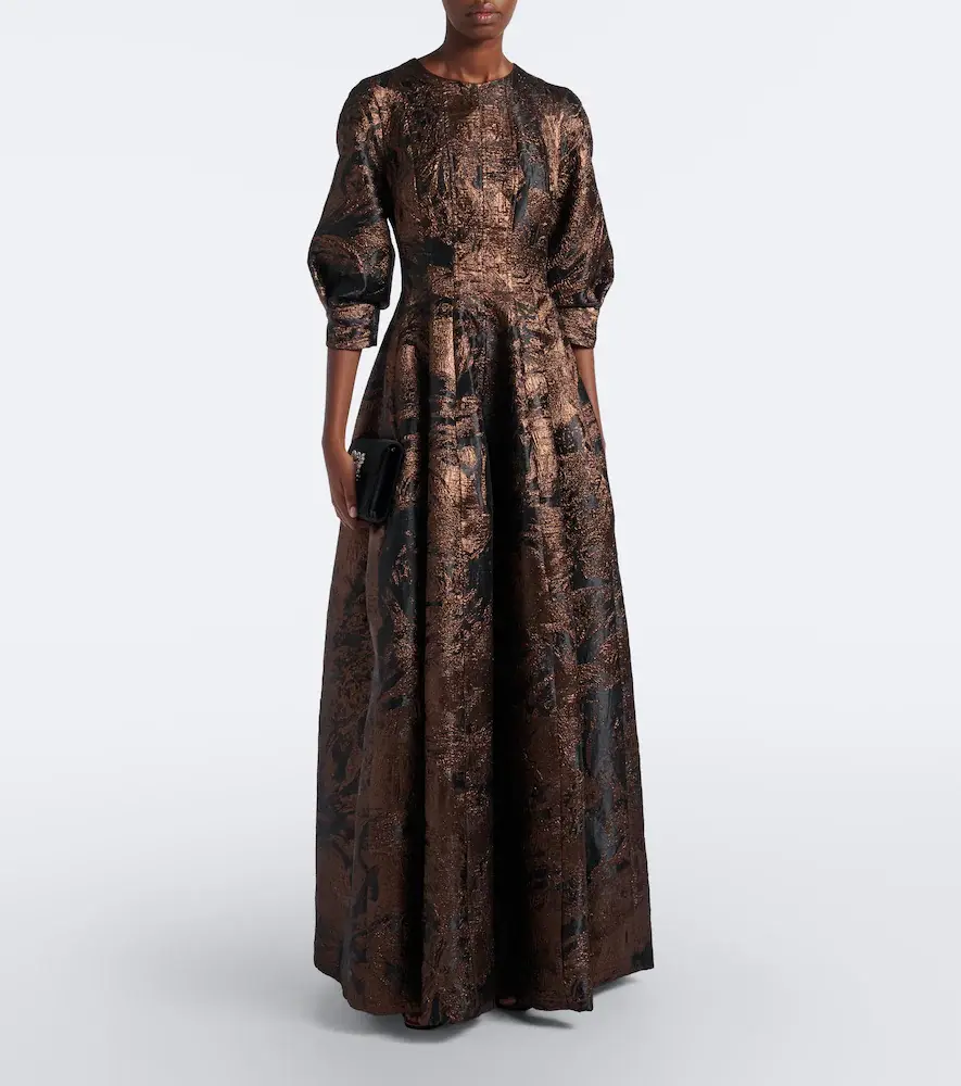 Simkhai Claravelle jacquard gown | Thumbnail 5