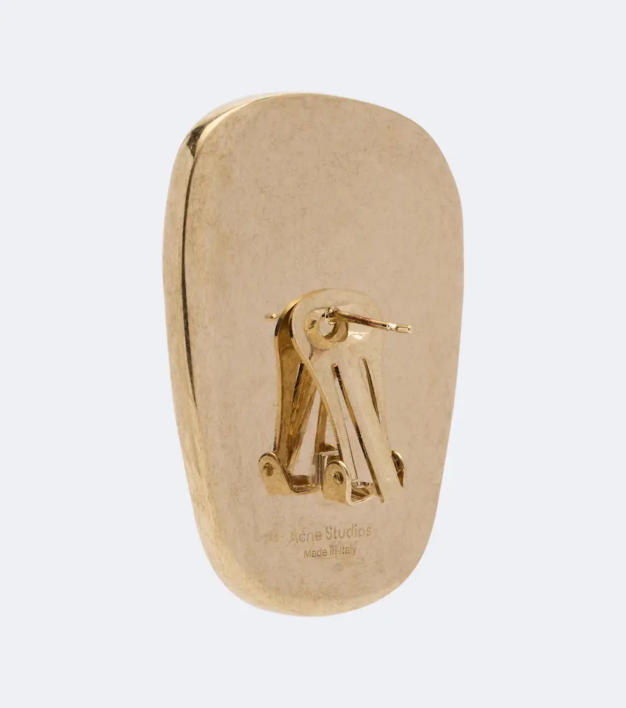 Acne Studios Embellished clip-on earrings | Thumbnail 4