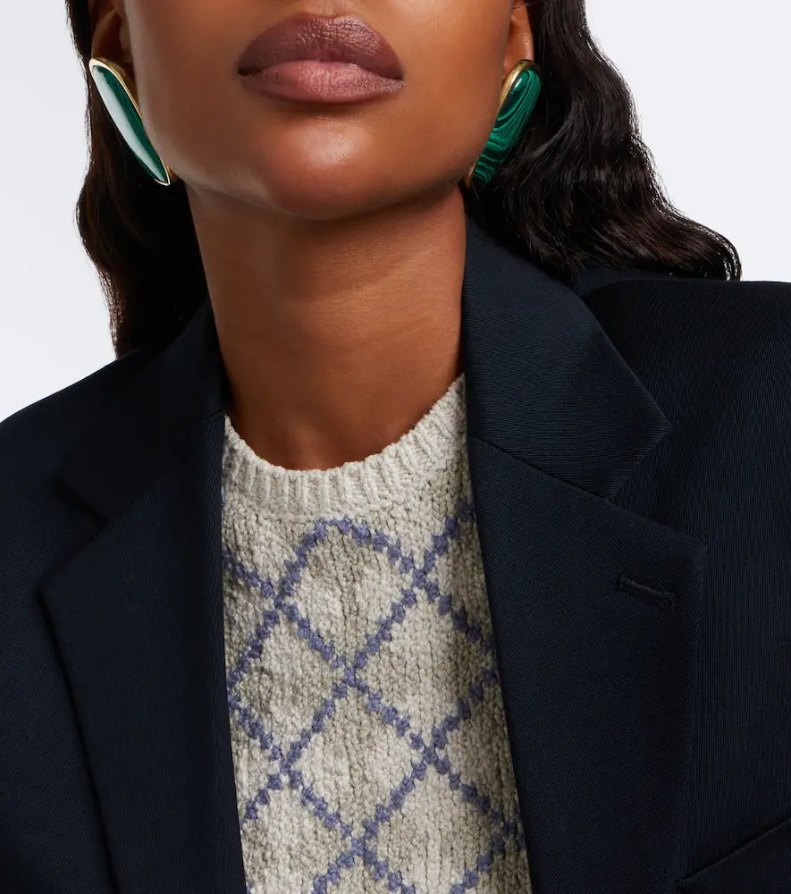 Acne Studios Embellished clip-on earrings | Thumbnail 5