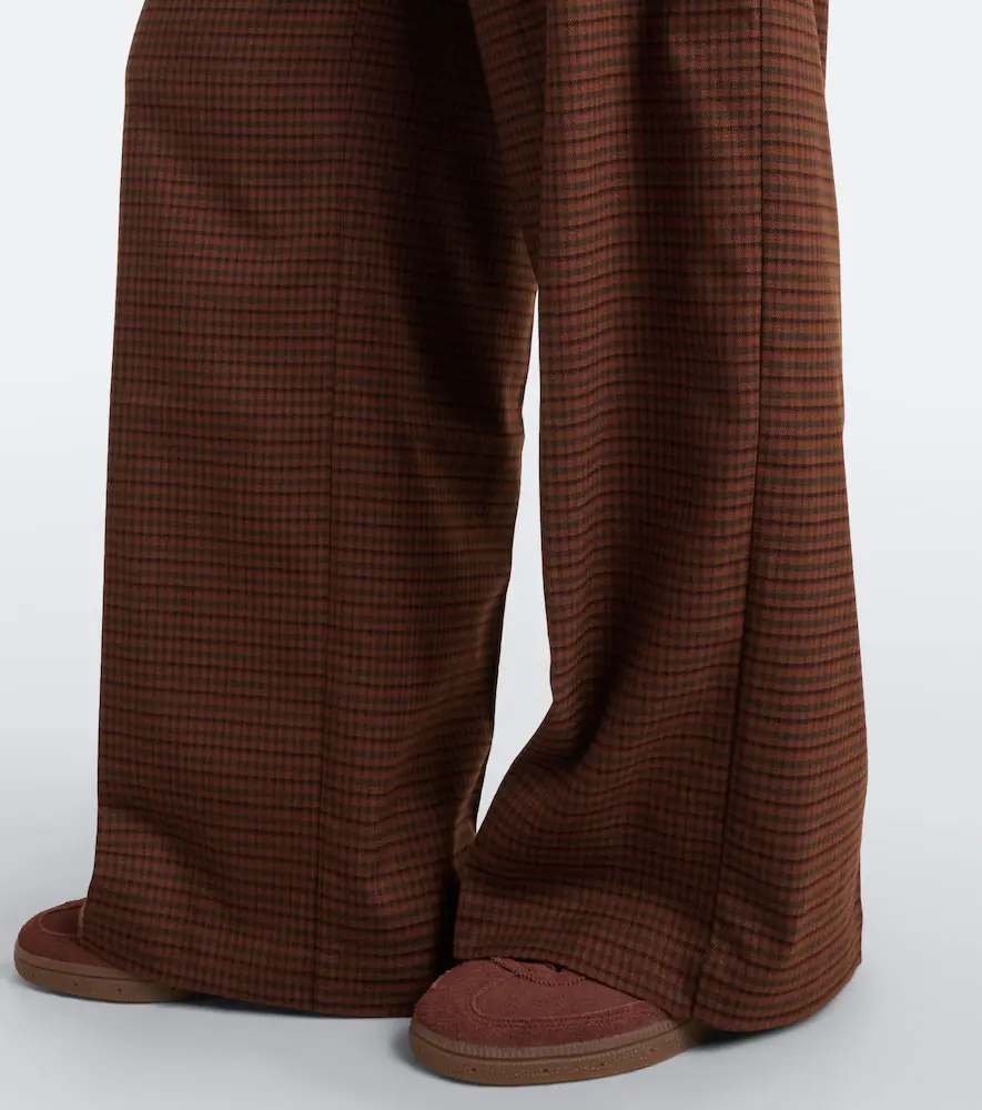 Varley Checked twill wide-leg pants | Thumbnail 2 Varley Checked twill wide-leg pants | Thumbnail 2
