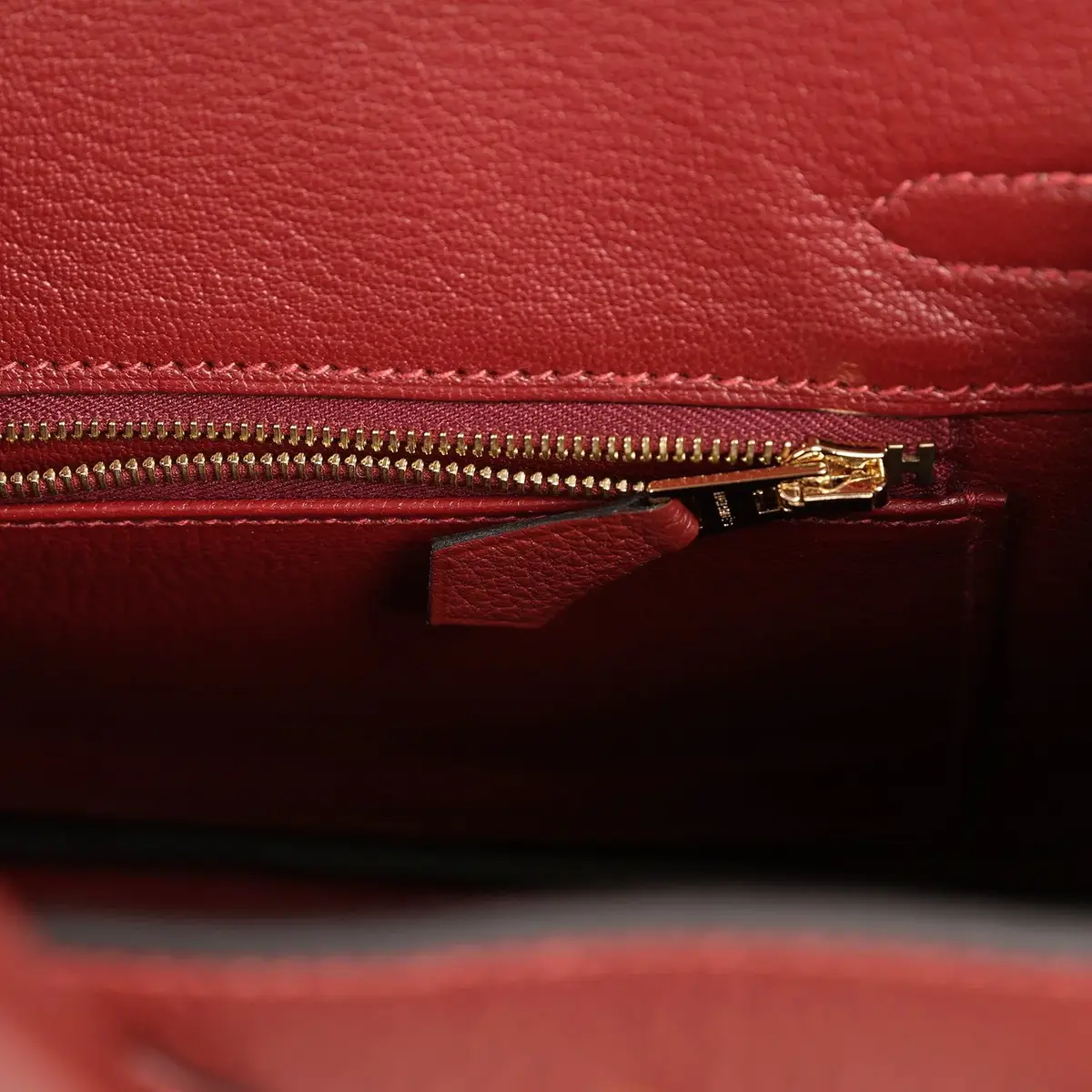 HERMÈS Hermes Birkin 25 Rouge H Togo Gold Hardware | Thumbnail 8 HERMÈS Hermes Birkin 25 Rouge H Togo Gold Hardware | Thumbnail 8
