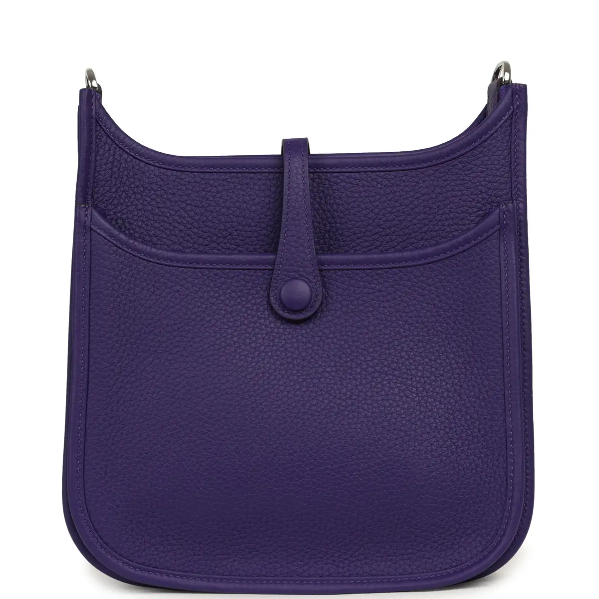HERMÈS Hermes Evelyne 23 Purple Clemence Palladium Hardware | Thumbnail 4 HERMÈS Hermes Evelyne 23 Purple Clemence Palladium Hardware | Thumbnail 4
