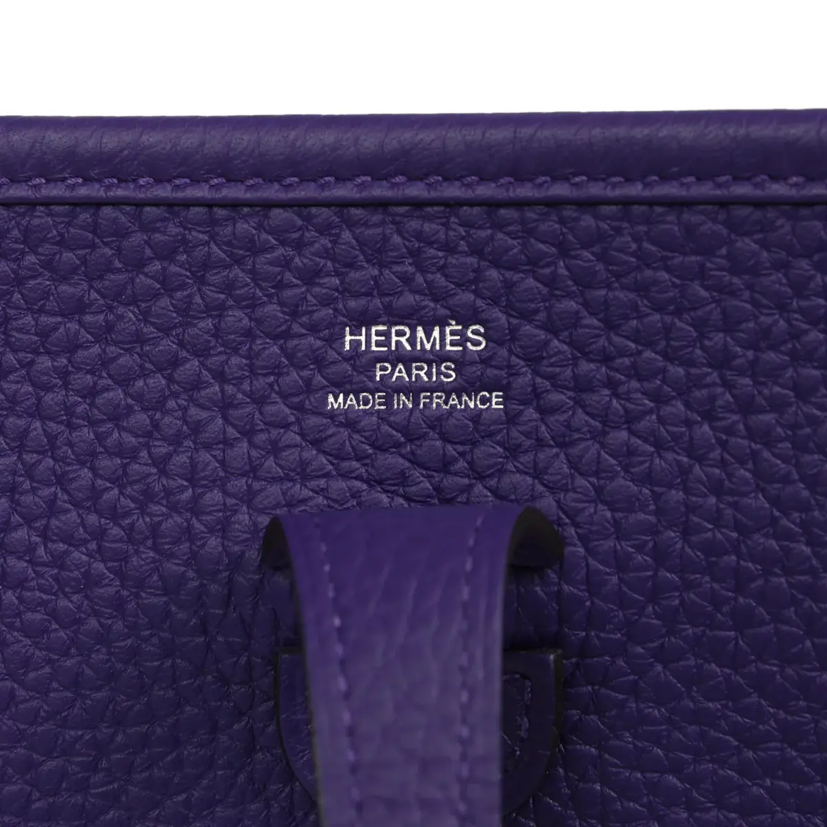 HERMÈS Hermes Evelyne 23 Purple Clemence Palladium Hardware | Thumbnail 7 HERMÈS Hermes Evelyne 23 Purple Clemence Palladium Hardware | Thumbnail 7