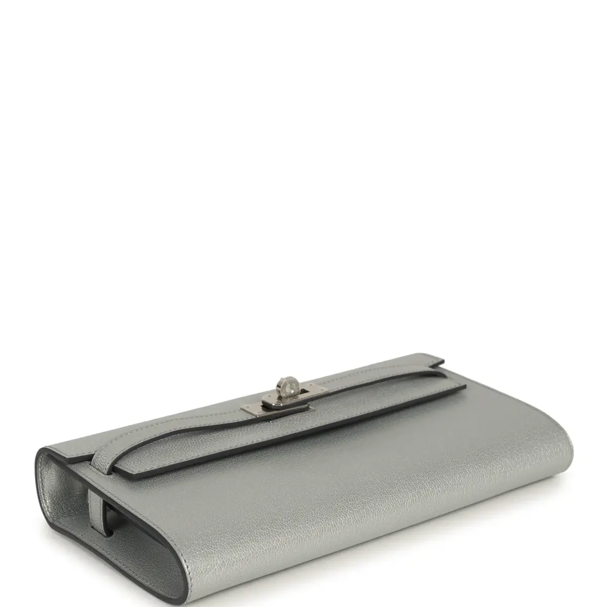 HERMÈS Hermes Kelly Wallet To Go Argent Chevre Chamkilight Palladium Hardware | Thumbnail 5 HERMÈS Hermes Kelly Wallet To Go Argent Chevre Chamkilight Palladium Hardware | Thumbnail 5