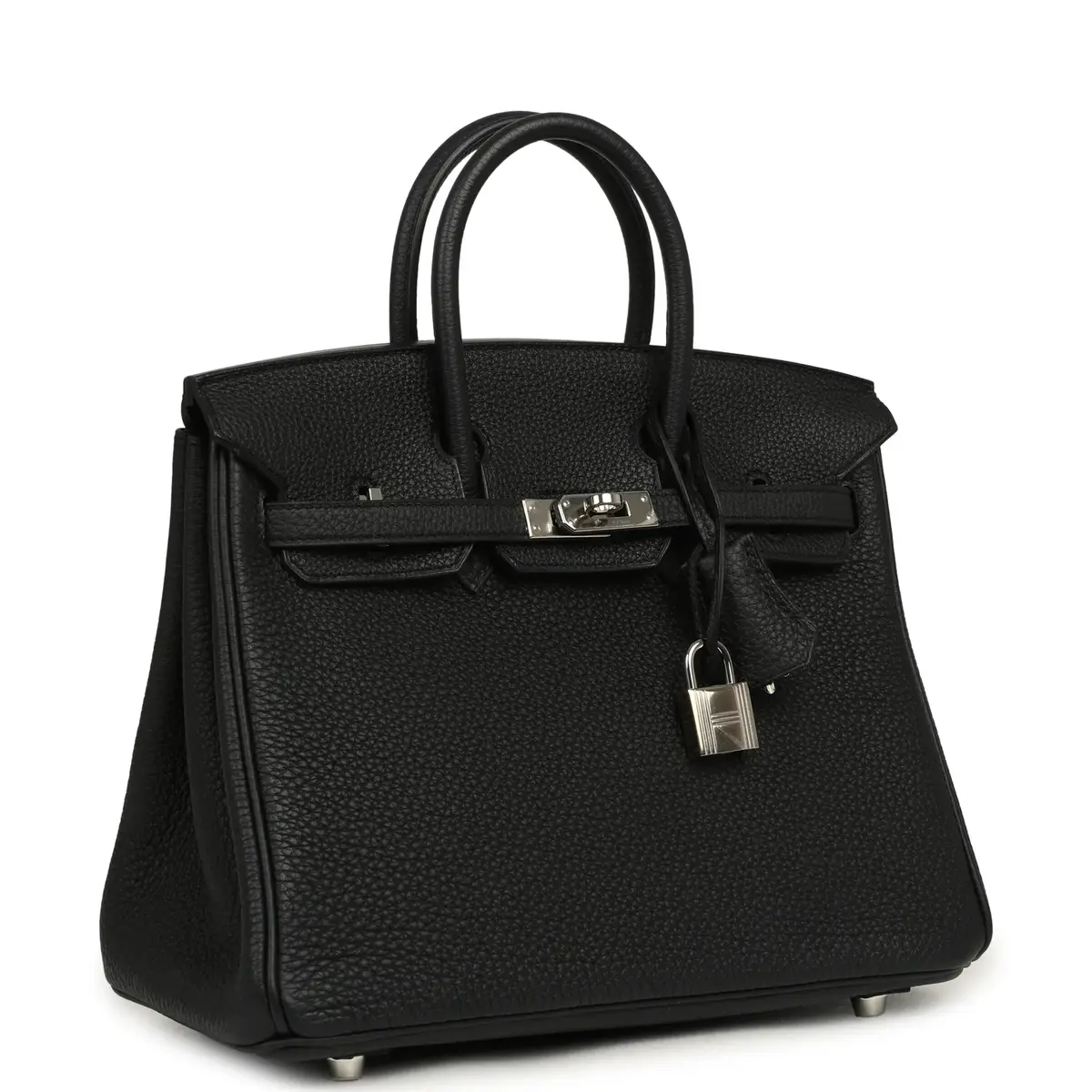 HERMÈS Pre-owned Hermes Birkin 25 Black Togo Palladium Hardware | Thumbnail 2