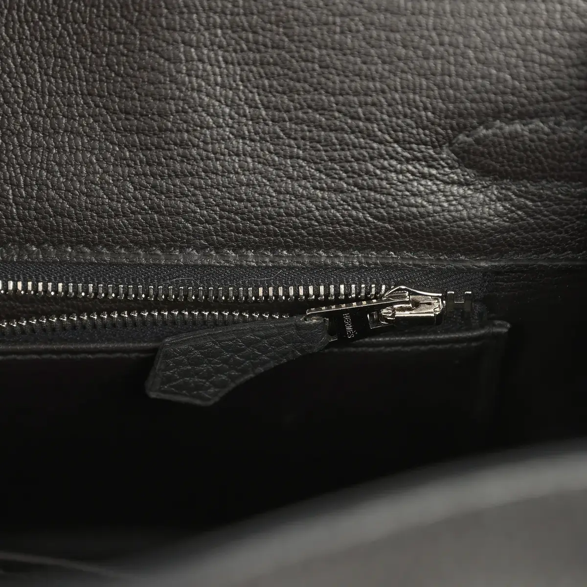 HERMÈS Pre-owned Hermes Birkin 25 Black Togo Palladium Hardware | Thumbnail 8