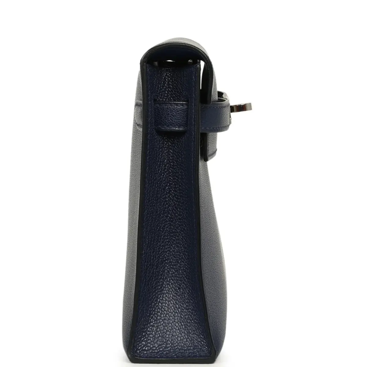 HERMÈS Pre-owned Hermes Kelly Elan Bleu Saphir Chevre Chamkila Palladium Hardware | Thumbnail 3