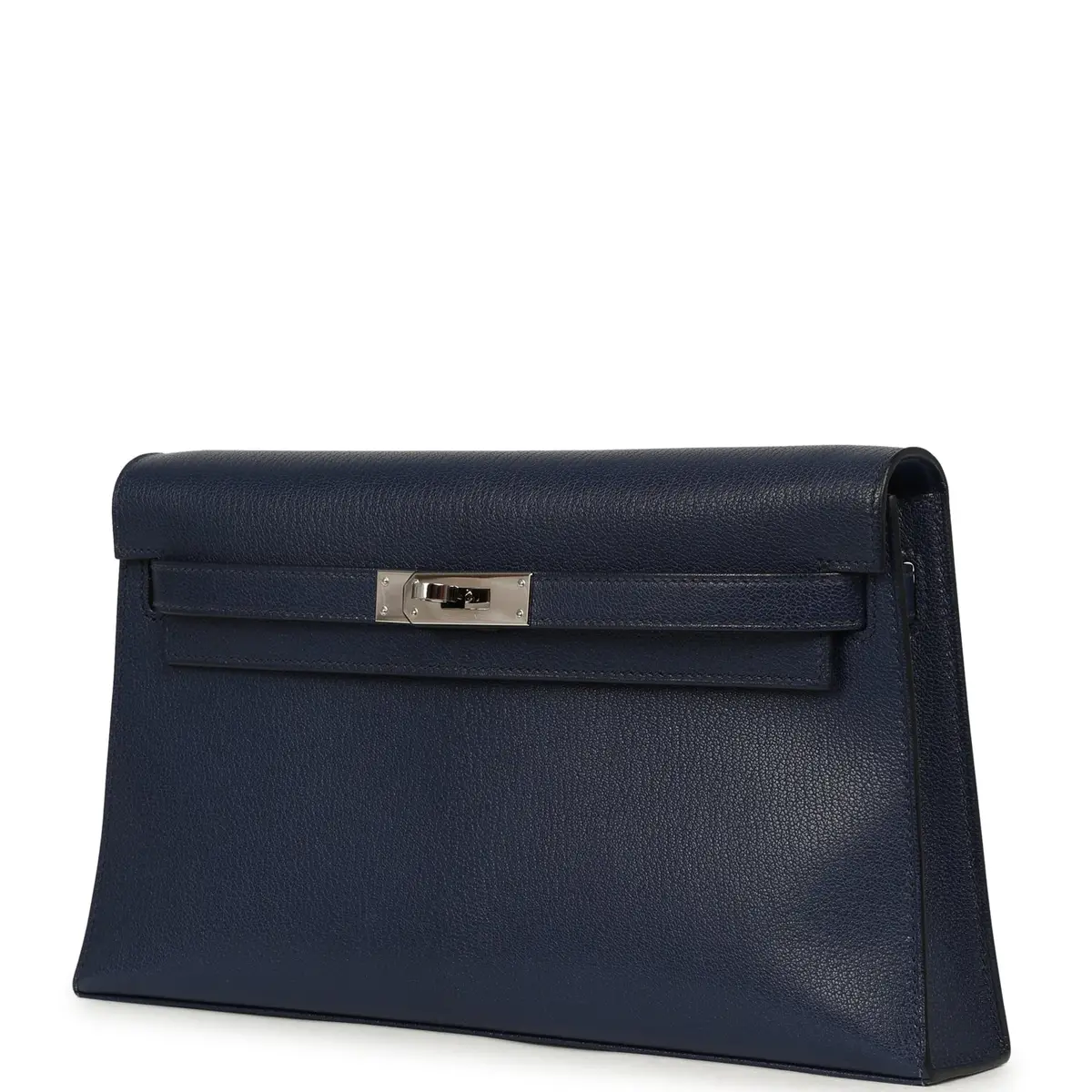 HERMÈS Pre-owned Hermes Kelly Elan Bleu Saphir Chevre Chamkila Palladium Hardware | Thumbnail 5